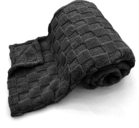 Jacquard Waffle Throw – Mouse Grey 5021346541205